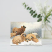 Ancienne carte postale - Hiver (Debout devant)