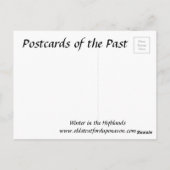 Ancienne carte postale - Hiver (Dos)