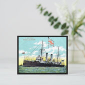 Ancienne carte postale - HMS Apollo (Debout devant)