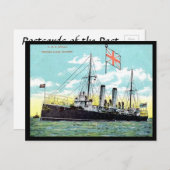 Ancienne carte postale - HMS Apollo (Devant / Derrière)