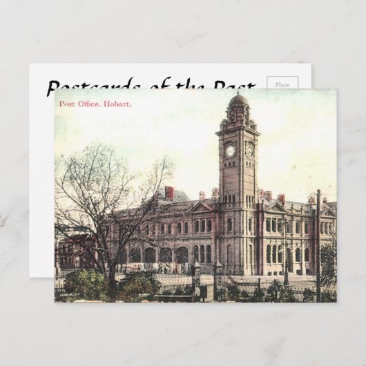 Ancienne carte postale - Hobart, Tasmanie (Devant / Derrière)