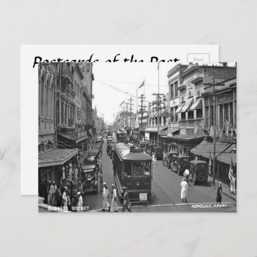 Ancienne carte postale - Honolulu, Hawaii (Devant / Derrière)