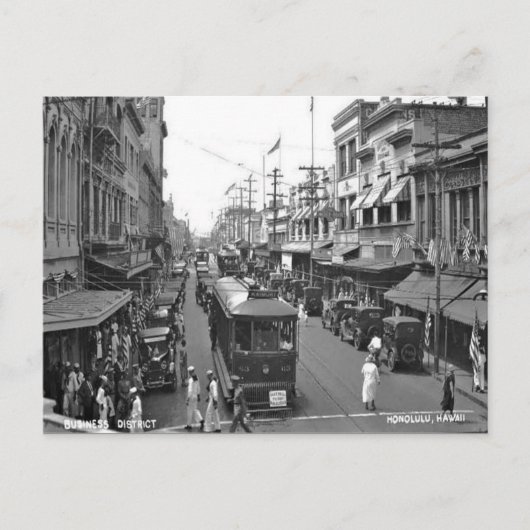 Ancienne carte postale - Honolulu, Hawaii (Devant)
