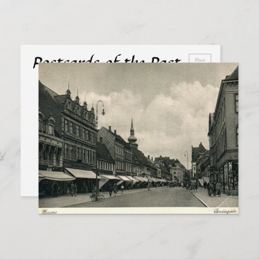 Ancienne carte postale - Horsens, Danemark (Devant / Derrière)