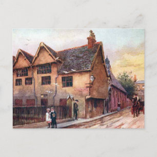 Ancienne carte postale - Hôtel de ville, Leicester