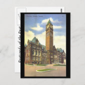 Ancienne carte postale - Hôtel de ville, Toronto ( (Devant / Derrière)