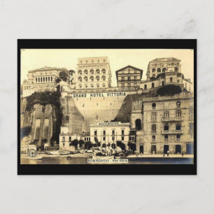 Ancienne carte postale - Hotel Vittoria, Sorrento,