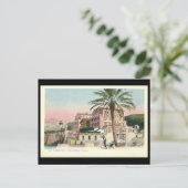 Ancienne carte postale - Hotel Vittoria, Sorrento, (Debout devant)