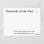 Ancienne carte postale - Houston, Texas (Dos)