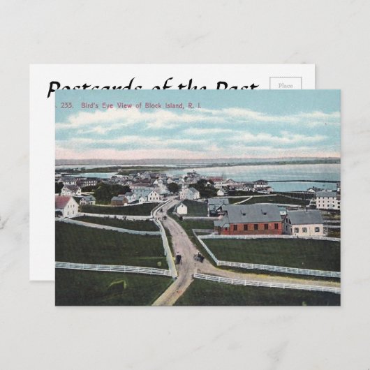 Ancienne carte postale - Île Block, Rhode Island (Devant / Derrière)