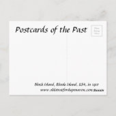Ancienne carte postale - Île Block, Rhode Island (Dos)