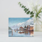 Ancienne carte postale - Interlaken, Suisse (Debout devant)