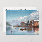 Ancienne carte postale - Interlaken, Suisse (Devant / Derrière)