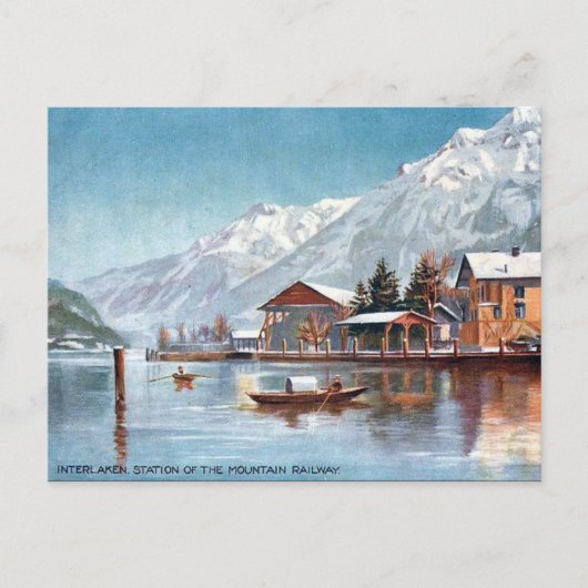Ancienne carte postale - Interlaken, Suisse (Devant)