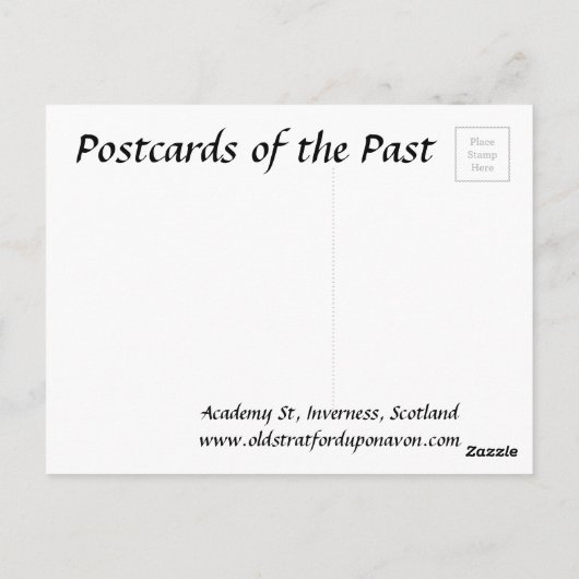 Ancienne carte postale - Inverness, Écosse (Dos)