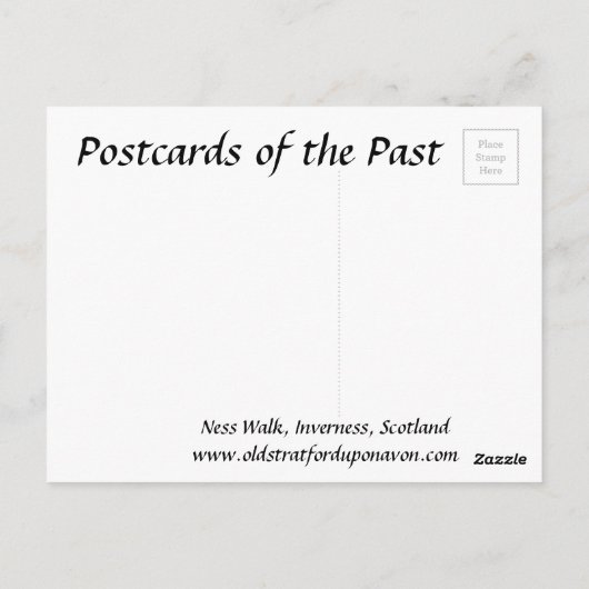 Ancienne carte postale - Inverness, Écosse (Dos)