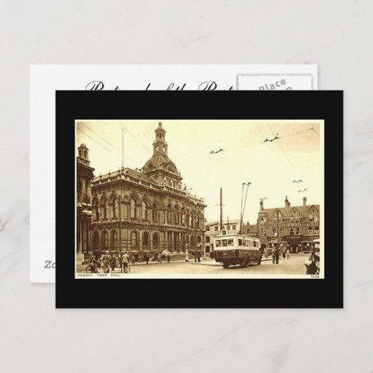 Ancienne Carte Postale, Ipswich (Devant / Derrière)