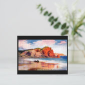 Ancienne carte postale - Jersey, Îles Anglo-Norman (Debout devant)