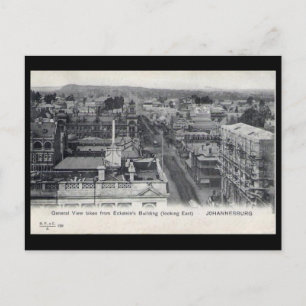 Ancienne carte postale - Johannesburg, Afrique du