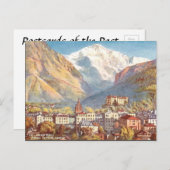 Ancienne carte postale - Jungfrau, Interlaken, Sui (Devant / Derrière)