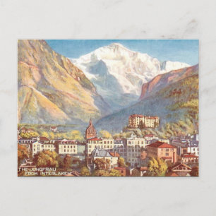 Ancienne carte postale - Jungfrau, Interlaken, Sui