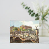 Ancienne carte postale - Kaiser-Friedrich-Brucke,  (Debout devant)