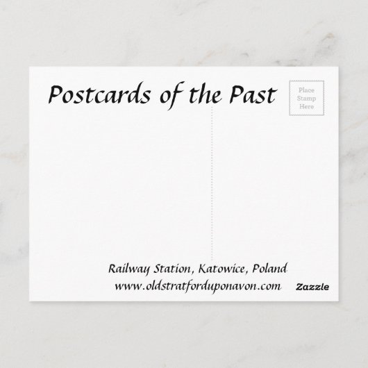 Ancienne carte postale - Katowice, Pologne (Dos)