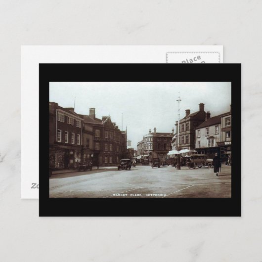 Ancienne carte postale, Kettering, Northamptonshir (Devant / Derrière)