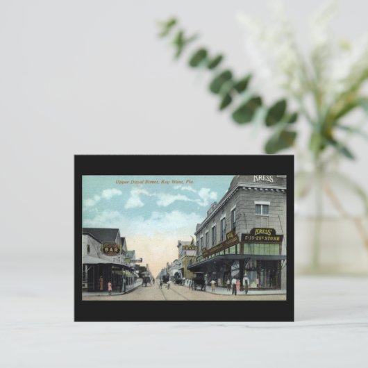 Ancienne carte postale - Key West, Floride (Debout devant)