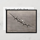 Ancienne carte postale - KLM Super Constellation (Devant / Derrière)