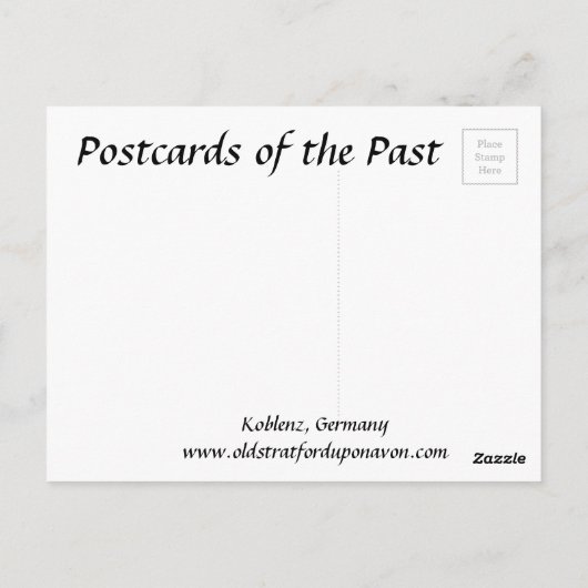 Ancienne carte postale - Koblenz, Allemagne (Dos)