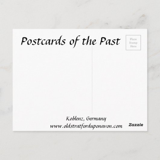 Ancienne carte postale - Koblenz, Allemagne (Dos)