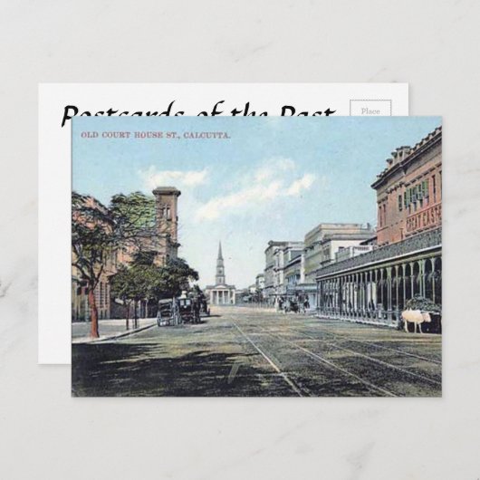 Ancienne carte postale - Kolkata, Inde (Devant / Derrière)