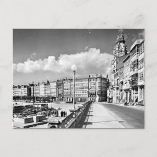 Ancienne carte postale - La Coruna, Espagne