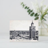 Ancienne carte postale - La Grande Mosquée, Tunis (Debout devant)