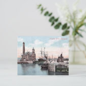 Ancienne carte postale - Langton Dock, Liverpool (Debout devant)
