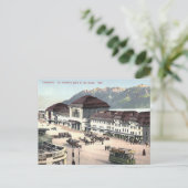 Ancienne carte postale - Lausanne, Suisse (Debout devant)