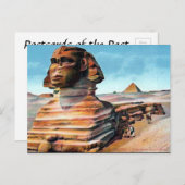 Ancienne carte postale - Le Sphinx, Le Caire, Egyp (Devant / Derrière)