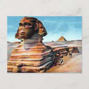 Ancienne carte postale - Le Sphinx, Le Caire, Egyp