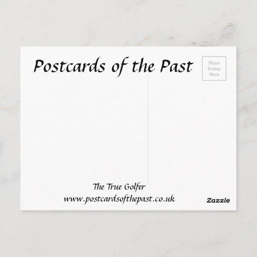 Ancienne Carte Postale - Le Vrai Golfer (Dos)