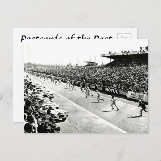 Ancienne carte postale - Les 24 Heures du Mans (Devant / Derrière)