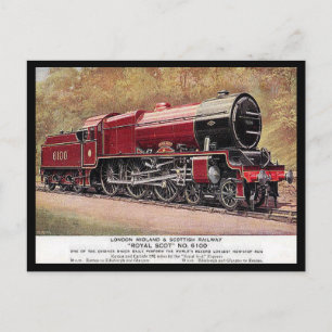 Ancienne carte postale - LMS Engine 6100 "Royal Sc