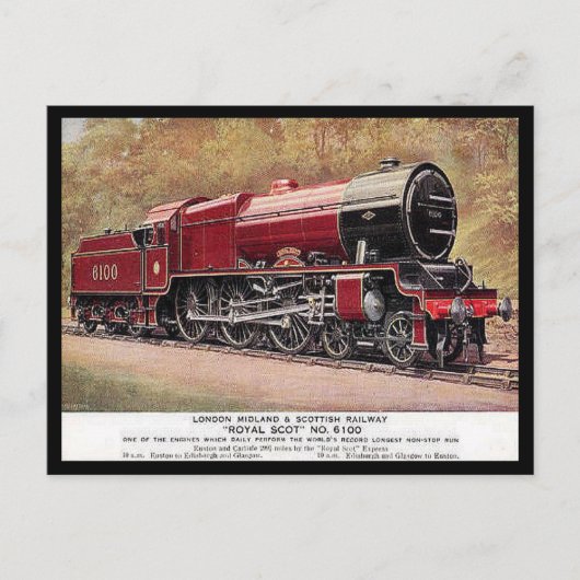 Ancienne carte postale - LMS Engine 6100 "Royal Sc (Devant)