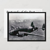Ancienne carte postale - Lockheed Hudson Light Bom (Devant / Derrière)