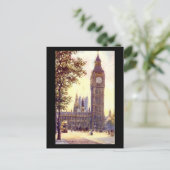 Ancienne carte postale - Londres, Big Ben (Debout devant)