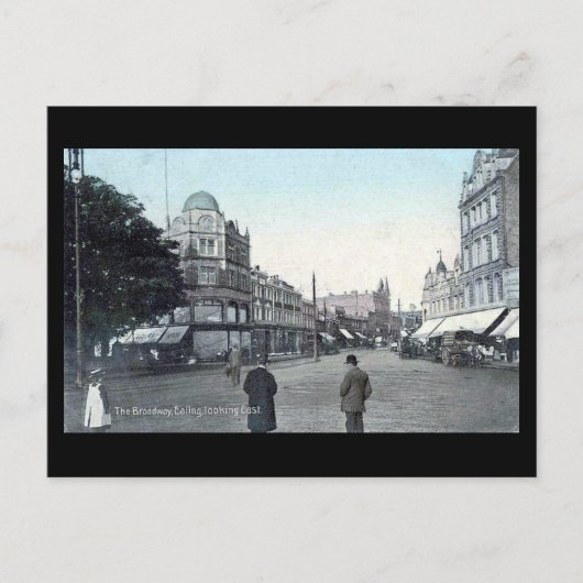 Ancienne carte postale, Londres, Ealing Broadway (Devant)