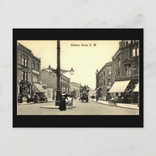 Ancienne carte postale - Londres, Fulham Cross