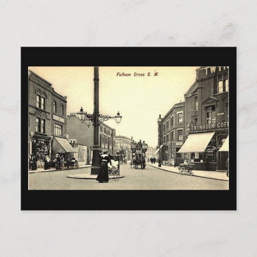 Ancienne carte postale - Londres, Fulham Cross (Devant)