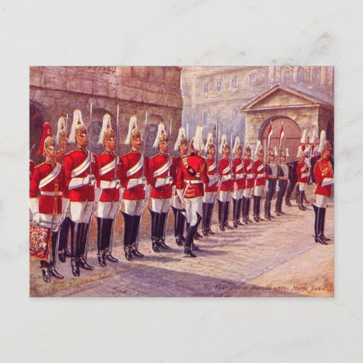 Ancienne carte postale - Londres, Horse Guards (Devant)