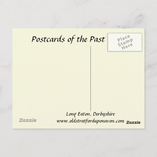 Ancienne carte postale - Long Eaton, Derbyshire (Dos)